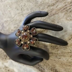 Beautiful Flower Statement Stretch ring
